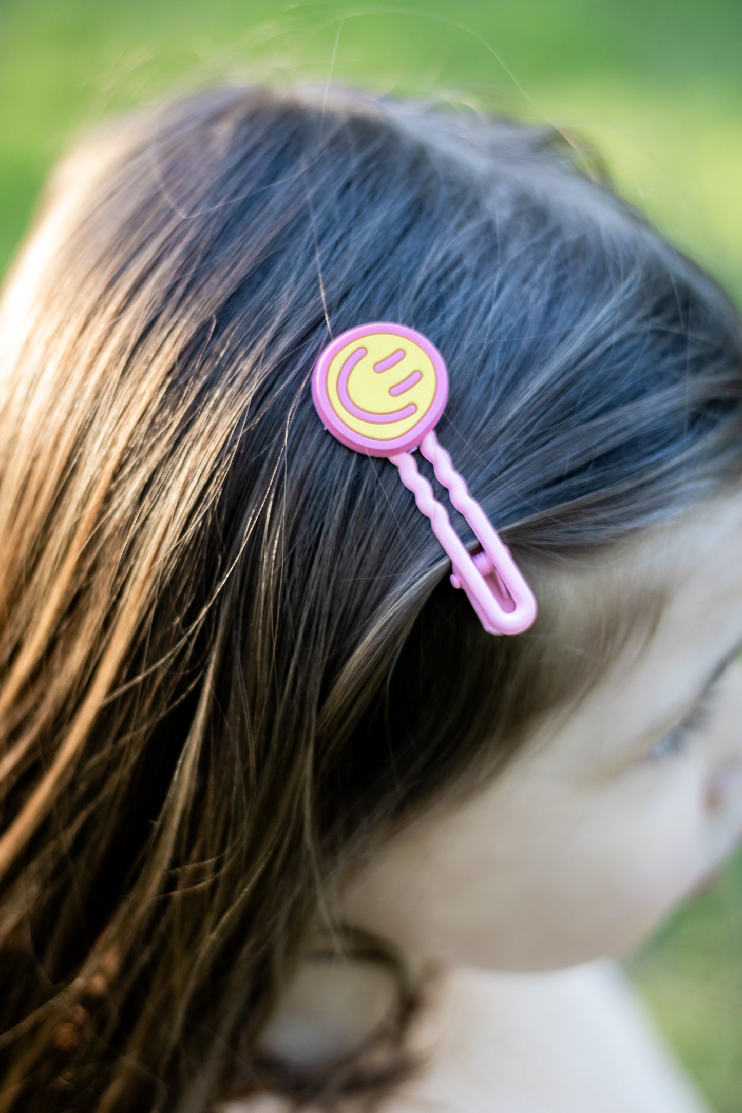 Smiley hair Clip