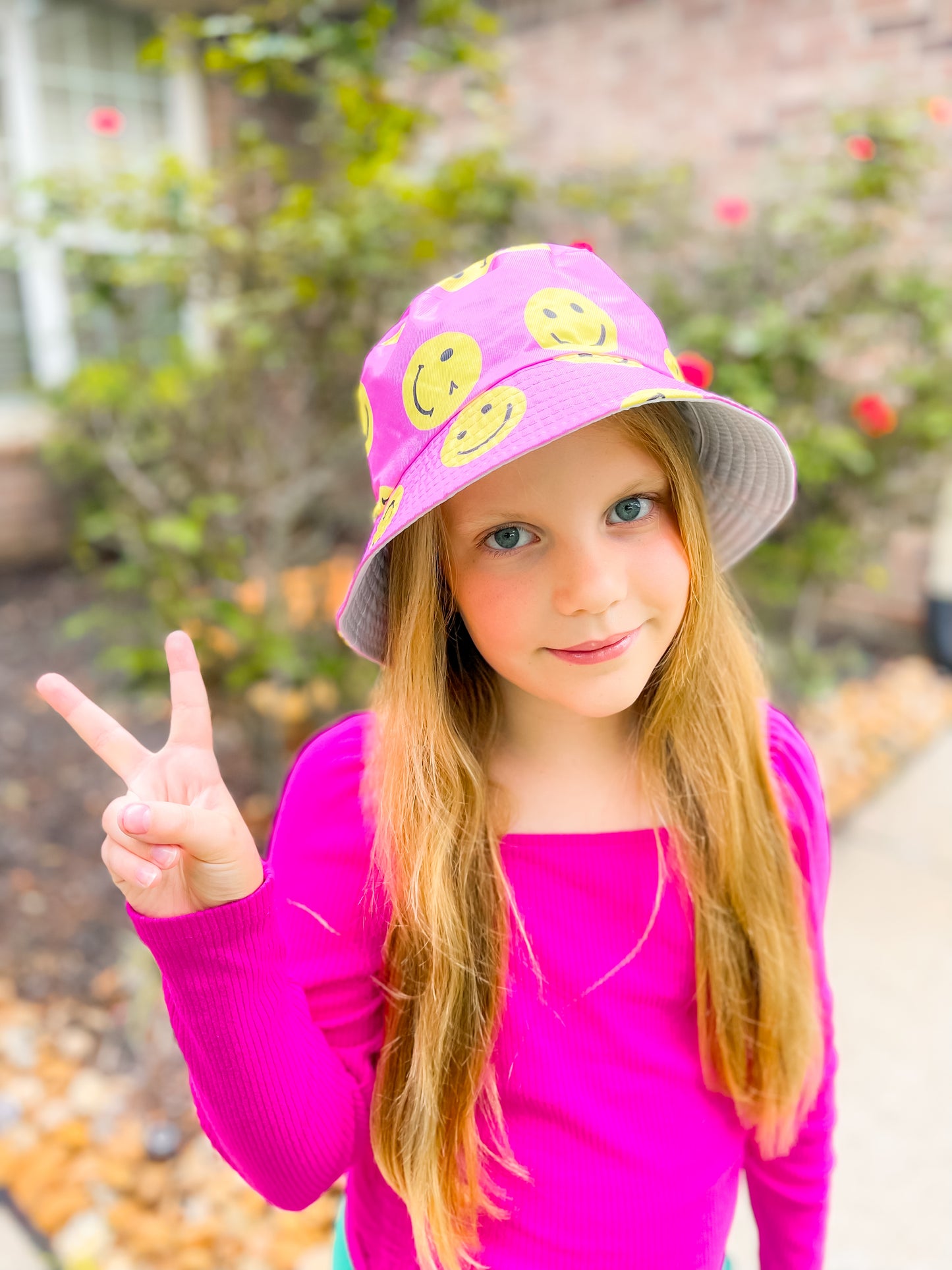 Youth Smiley Bucket Hat